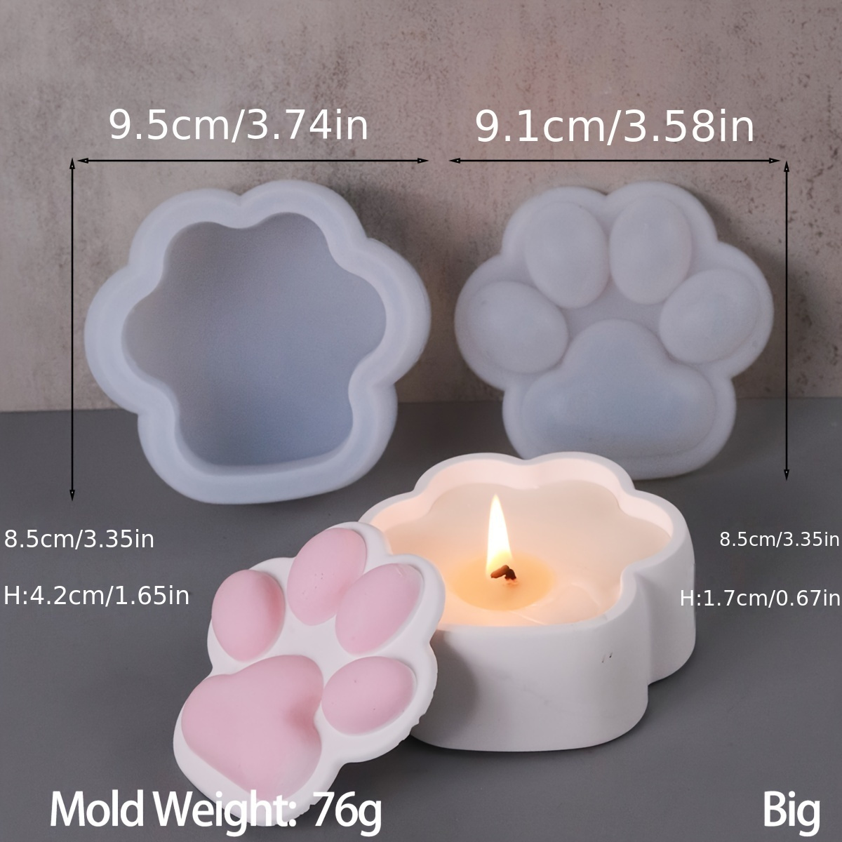 Cat Claw Storage Box Silicone  - огляд і ціна Kraft Box Candle