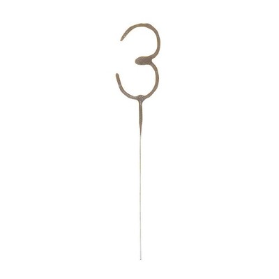 Number 3 Sparkler Flame Candle - огляд і ціна Candle Making Things