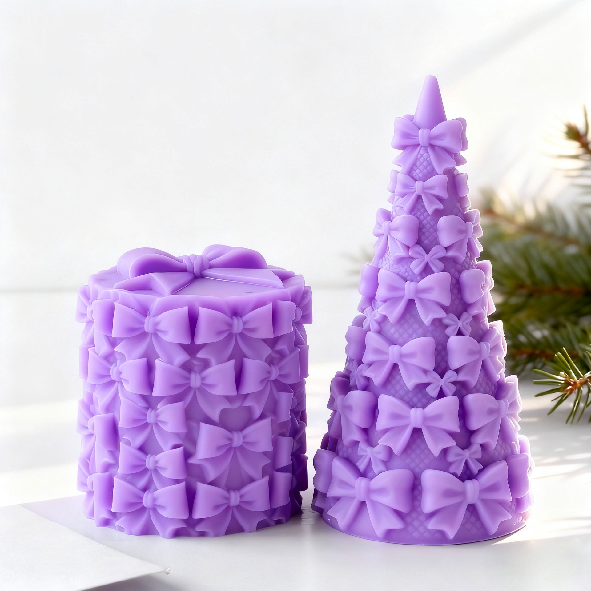 3D Bow Tie Christmas Tree Gift - огляд і ціна Kraft Box Candle