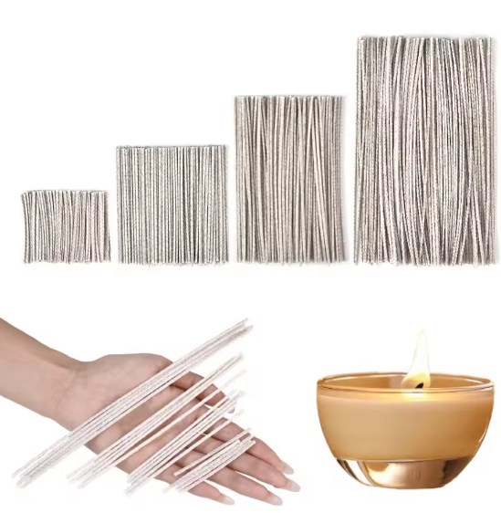 100pcs 6-20cm Waxed Cotton Can - огляд і ціна Candle Making Wicks