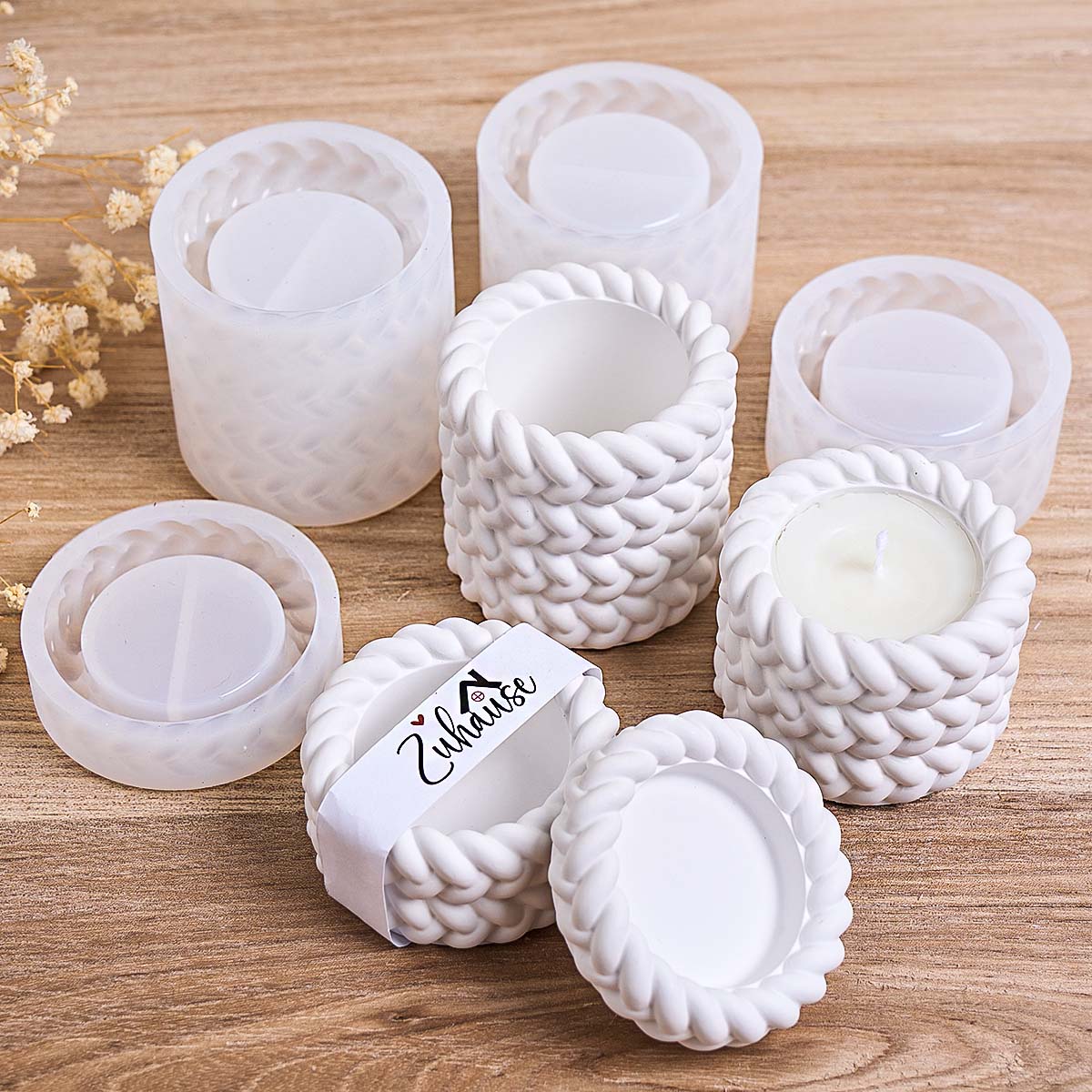 Woven Candle Jar Silicone Mold - огляд і ціна Kraft Box Candle