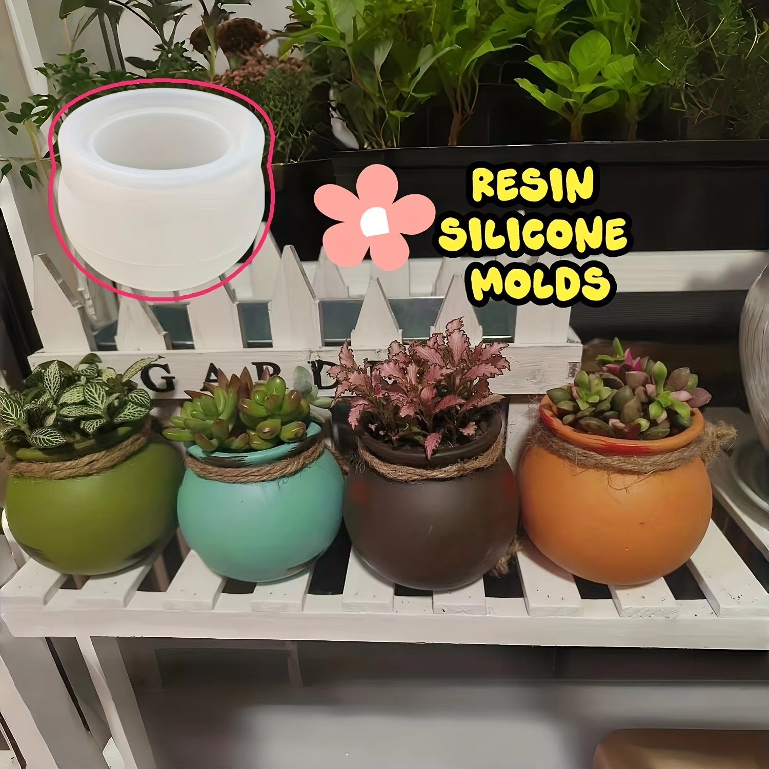 Silicone Flower Pot Molds, Res - огляд і ціна Candle Making Things
