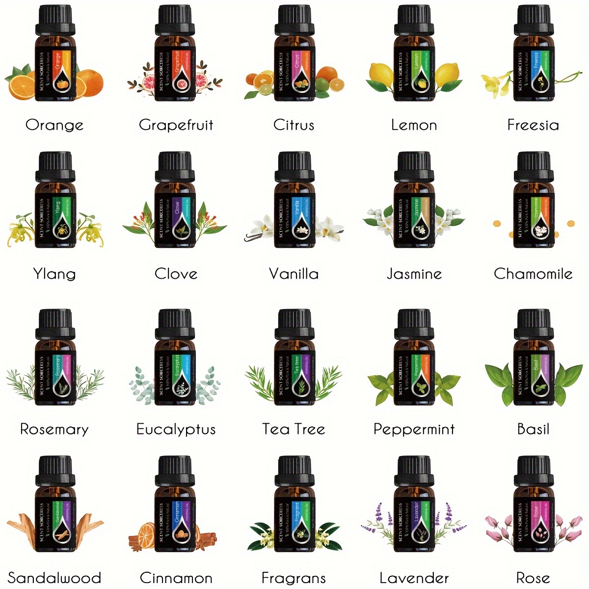 20Pcs/Set Classic Brand Essent - огляд і ціна Candle Making Essential Oil