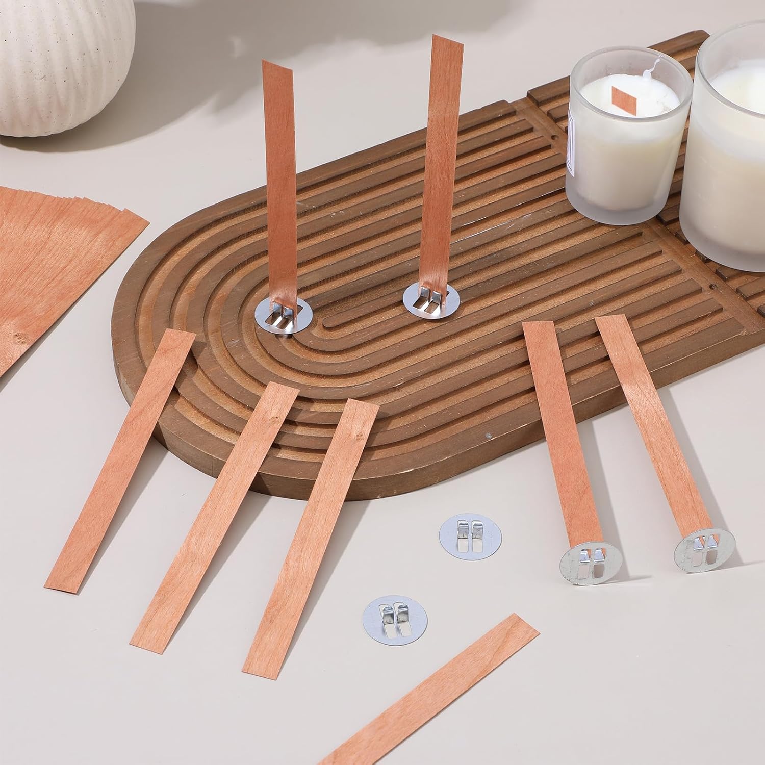 60Pcs Wood Wicks for Candles M - огляд і ціна Candle Making Wicks