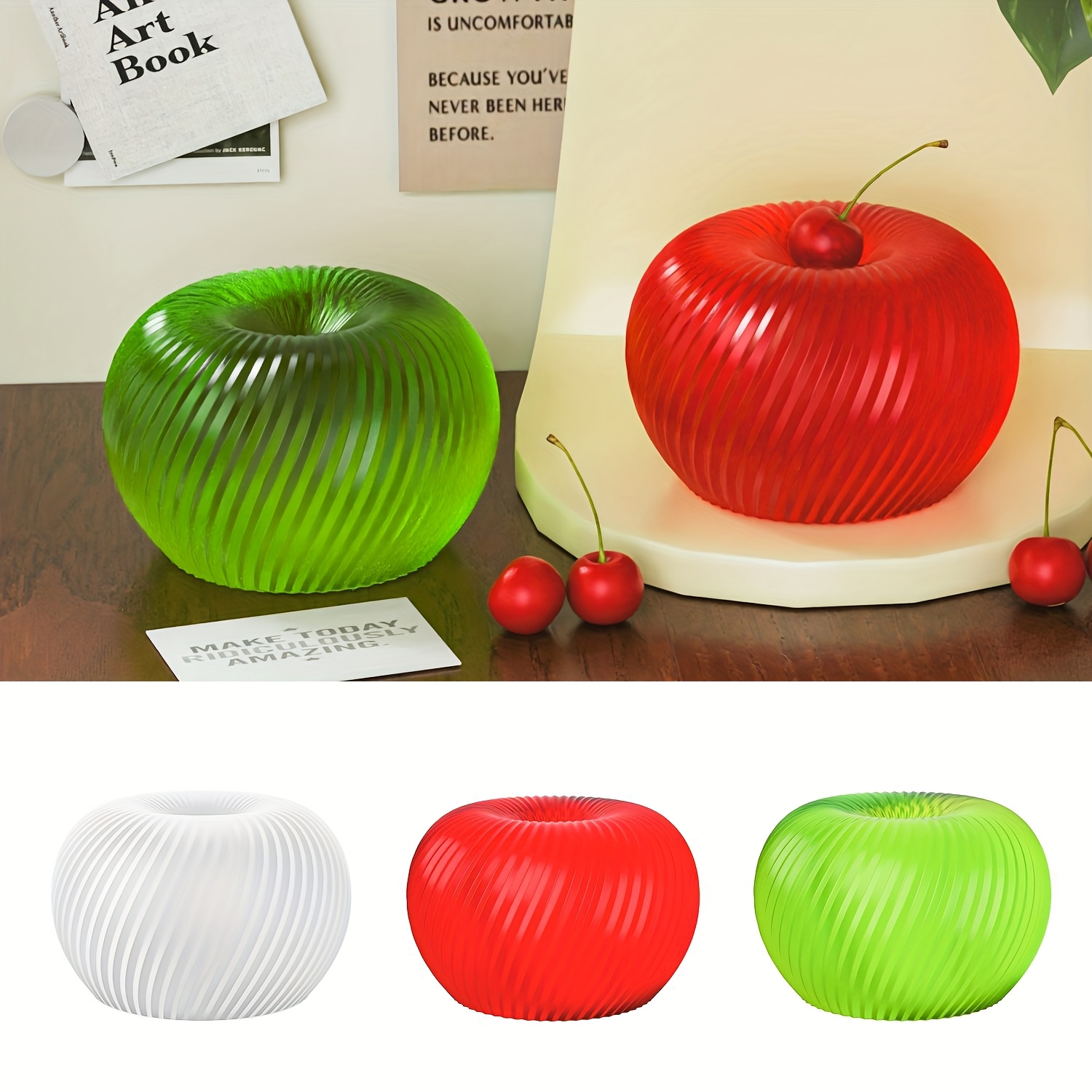 A trendy red apple silicone mo - огляд і ціна Candle Making Things