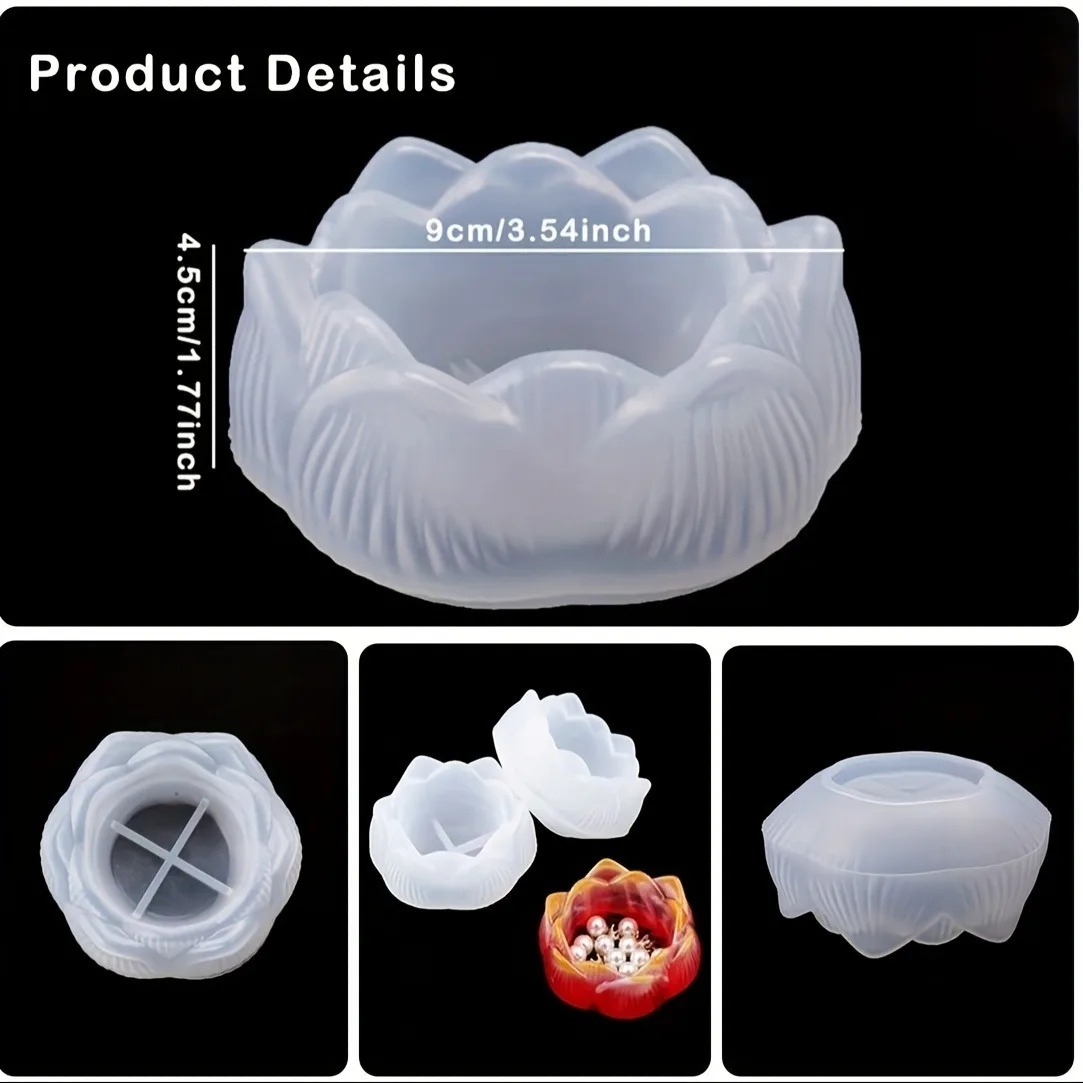 1pc DIY Lotus Flower Silicone  - огляд і ціна Kraft Box Candle