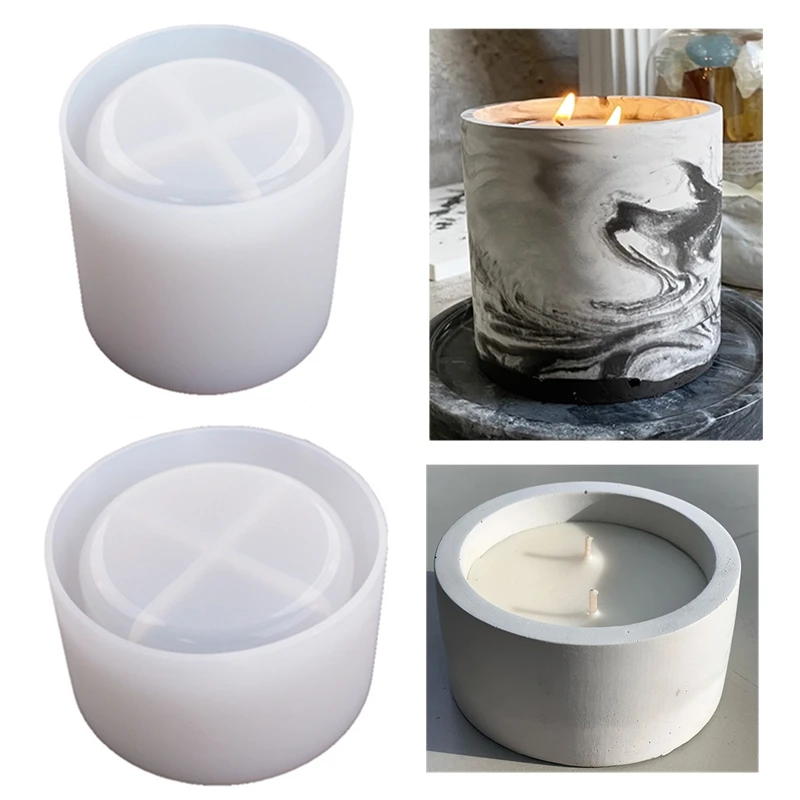 3 Sizes Round Cement Concrete  - огляд і ціна Kraft Box Candle