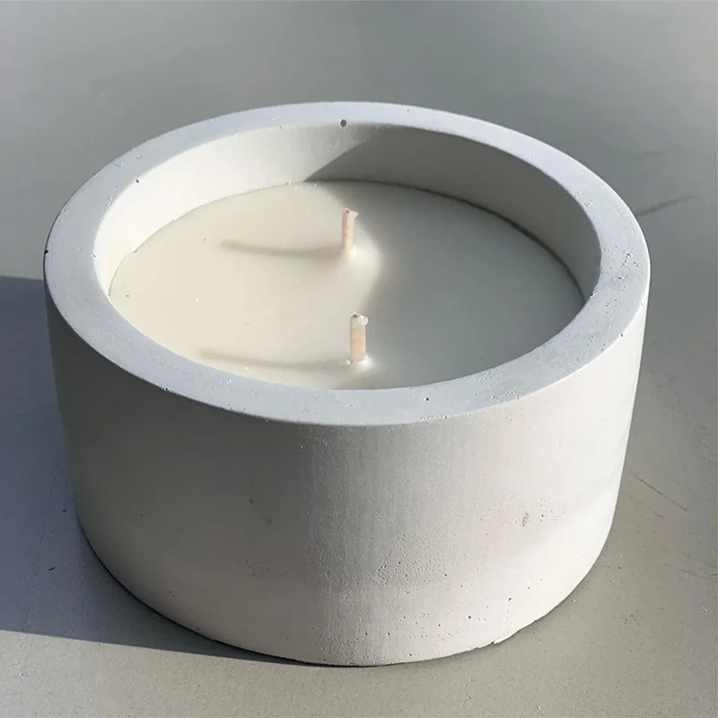 3 Sizes Round Cement Concrete  - огляд і ціна Kraft Box Candle