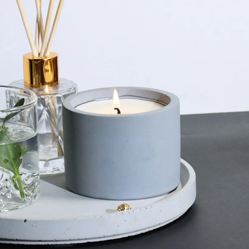3 Sizes Round Cement Concrete  - огляд і ціна Kraft Box Candle
